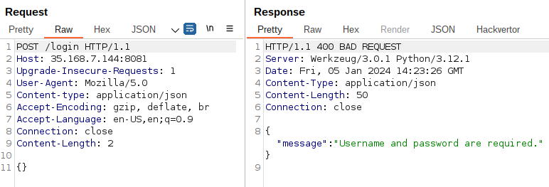 JSON keys