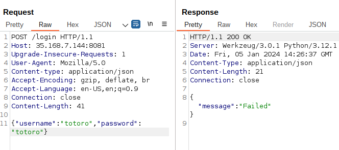 JSON keys